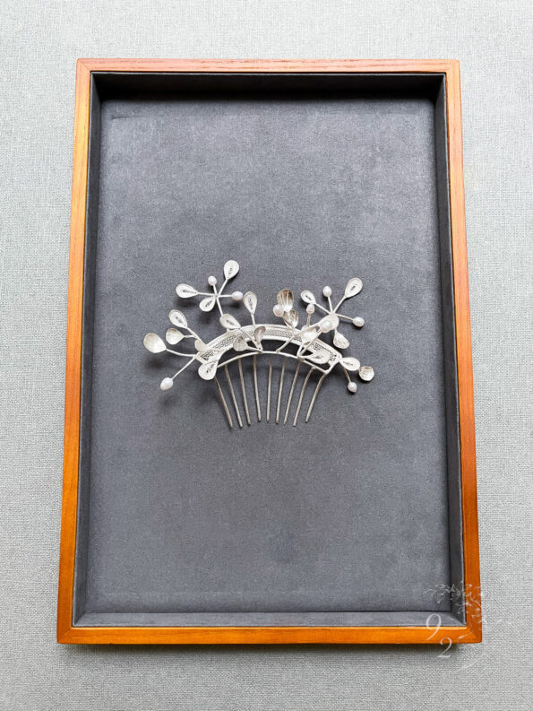 925-202100003-Bubbly-Haircomb-Unplated-Silver