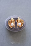 925-202100030-Sea-Shell-Earrings-18k-Yellow-Gold