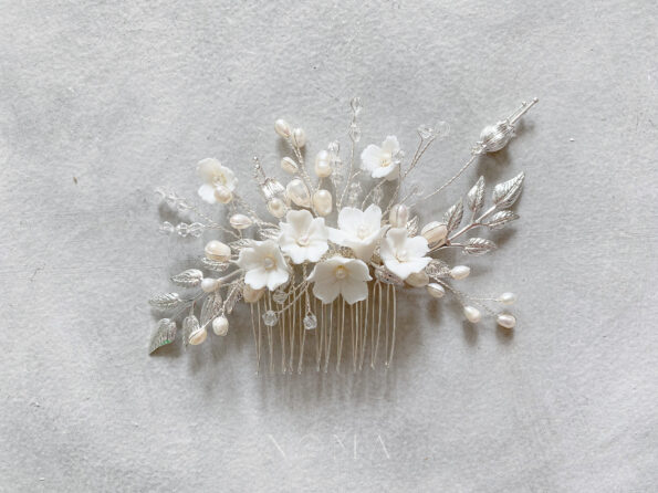 ACC-202000042-Clay-Flower-Blossom-Twigs-Haircomb-White-Silver