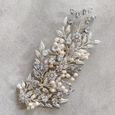 Extravagant Twines Extra Long Hairvine - White Silver