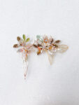 ACC-202100066-Flower-Blossom-Beaded-Leaves-Small-Hairclip-Gold