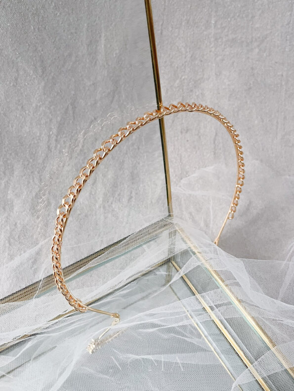 ACC-202100083-Round-Link-Chain-Headband-18k-Yellow-Gold