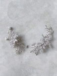 ACC-202200013-Paved-Flower-Branch-HairvineBrooch-Set-White-Gold-2-pcs