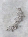 ACC-202200013-Paved-Flower-Branch-HairvineBrooch-Set-White-Gold-2-pcs