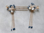 CHN-201900132-Floral-Pearl-Hairpin-Gold-Navy-Left