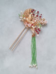 CHN-201900156-Peacock-Flowers-Hairpin-Gold-Green