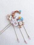 CHN-202200073-Colorful-Magical-Moon-Rabbit-Hairpin-Gold-Pink-2