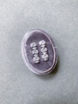 Oval Small Marquise Earrings - Rhodium White Gold