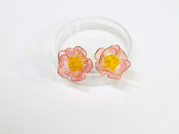 FLR-202000037-LR-Pink-Lotus-Earrings-Gold-Pink-1