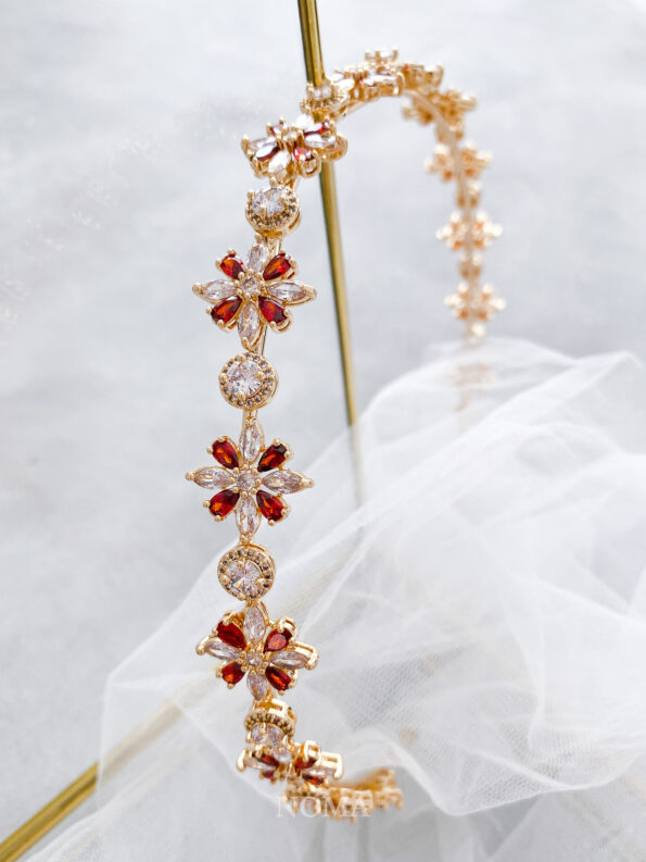 HBC-202000003-Floral-Blossom-Headband-18k-Yellow-Gold-Ruby-1