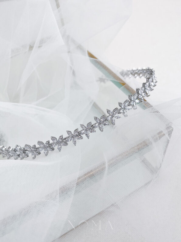 HBC-202200003-Five-Petals-Marquise-Medium-Headband-Rhodium-White-Gold-1