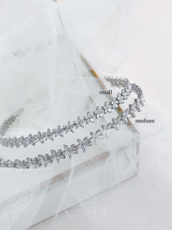 HBC-202200003-Five-Petals-Marquise-Medium-Headband-Rhodium-White-Gold-2
