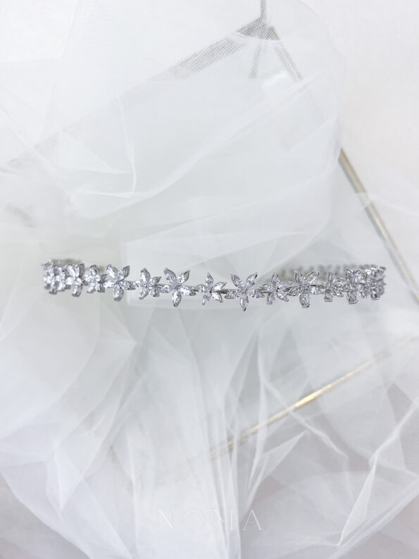 HBC-202200004-Five-Petals-Marquise-Mix-Headband-Rhodium-White-Gold-2