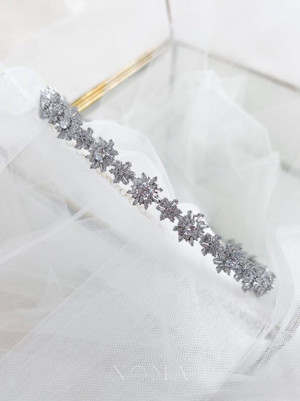 HBC-202200029-Snowflakes-Mix-Headband-Rhodium-White-Gold