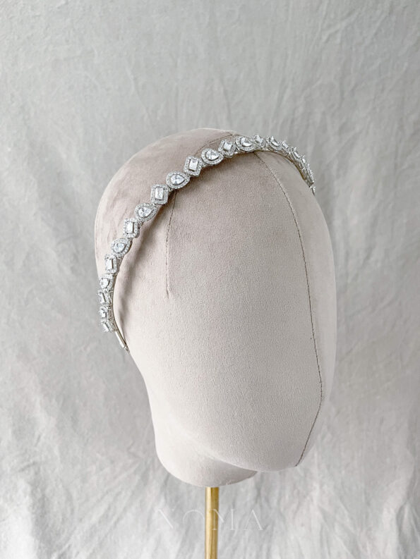 HMC-202100011-Rectangle-and-Pear-Halo-Headband-Rhodium-White-Gold-4