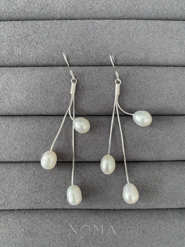 PJW-201900018-Triple-Oval-Chain-Earrings-Unplated-Silver-White-Pearl