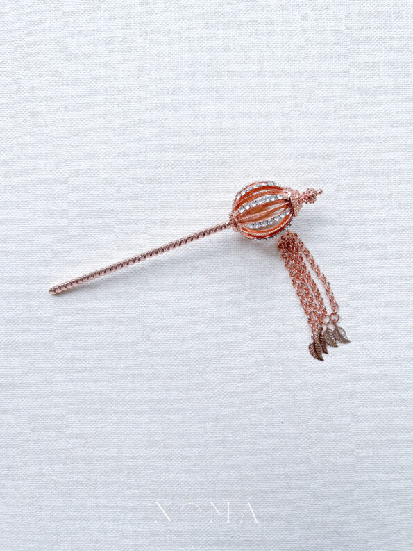 THL-202100004-Globe-Hairpin-18k-Rose-Gold