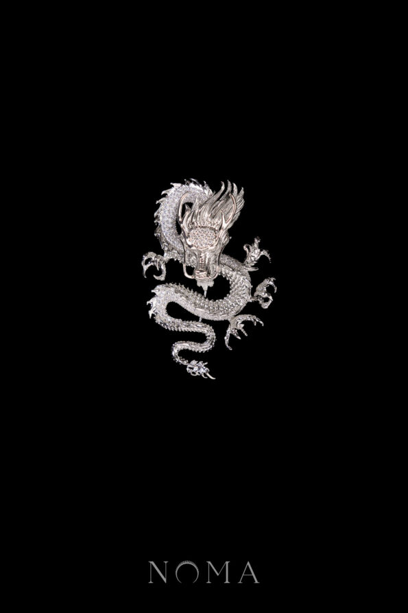 DJW-202300069-Dragon-Emperor-Diamond-Brooch-Rhodium-White-Gold