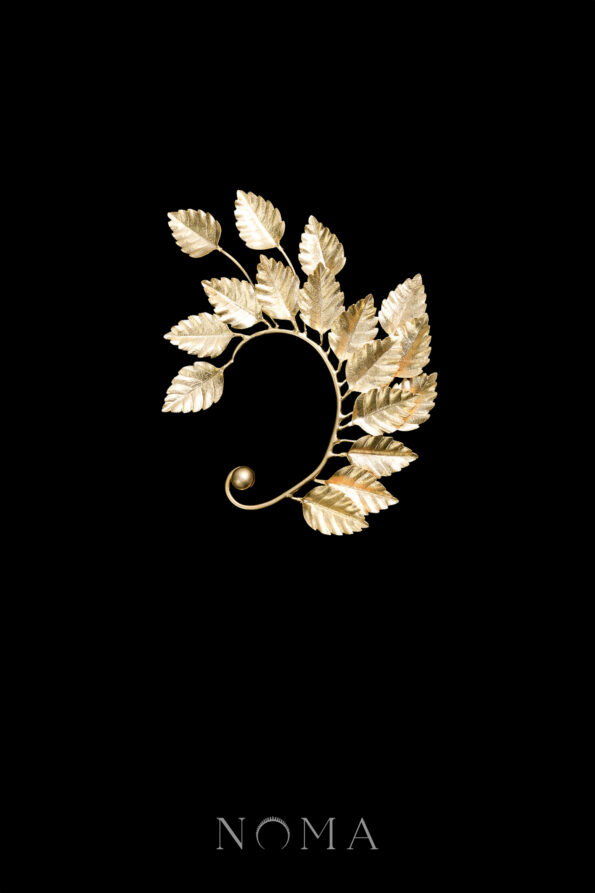 925-202100012-Athens-Leaves-Earcuff-Doff-Gold-Left