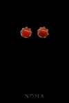 ANG-202300001-Giok-Merah-Earrings-Doff-Gold-Red-Jade