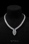 DJW-202300082-Double-Marquise-Dangling-Pear-Necklace-Rhodium-White-Gold