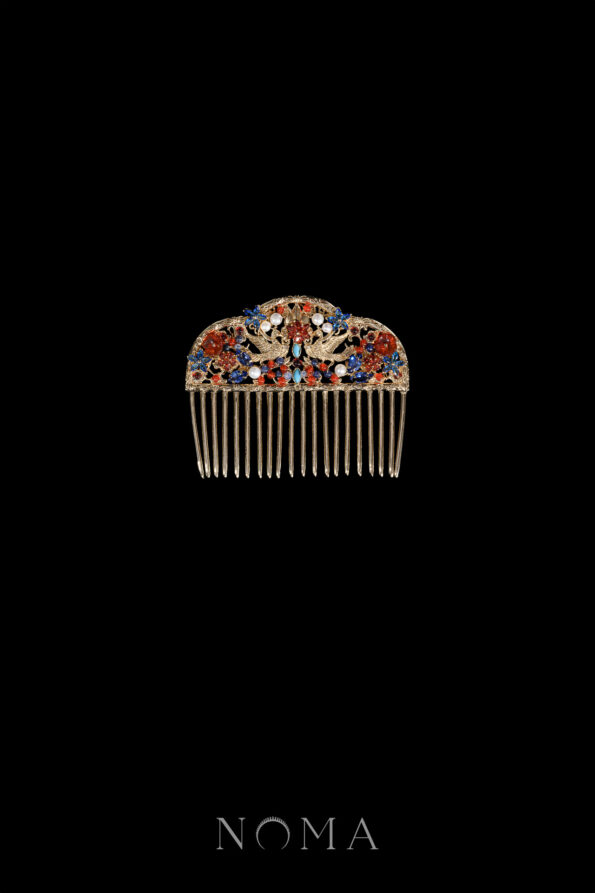 CHN-202300142-Oriental-Twin-Bird-Haircomb-Gold