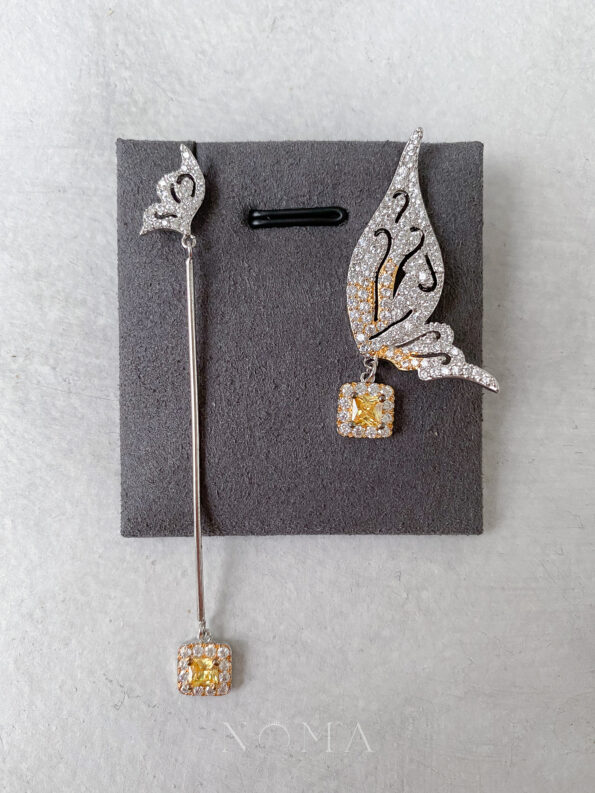 DJW-201900293-Yellow-Butterfly-Earrings-Rhodium-White-Gold-Yellow-Diamond