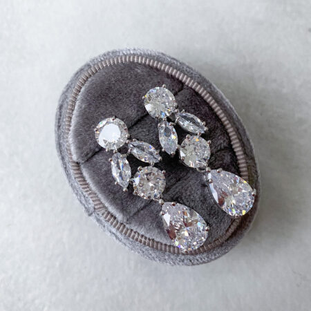 Magnificent Earrings - Rhodium White Gold