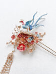 CHN-202100103-Colorful-4D-Phoenix-Beautiful-Blossom-Hairpin-Gold