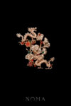 CHN-202300104-Twin-Dragon-Ginkgo-Bush-Brooch-Gold-Ruby