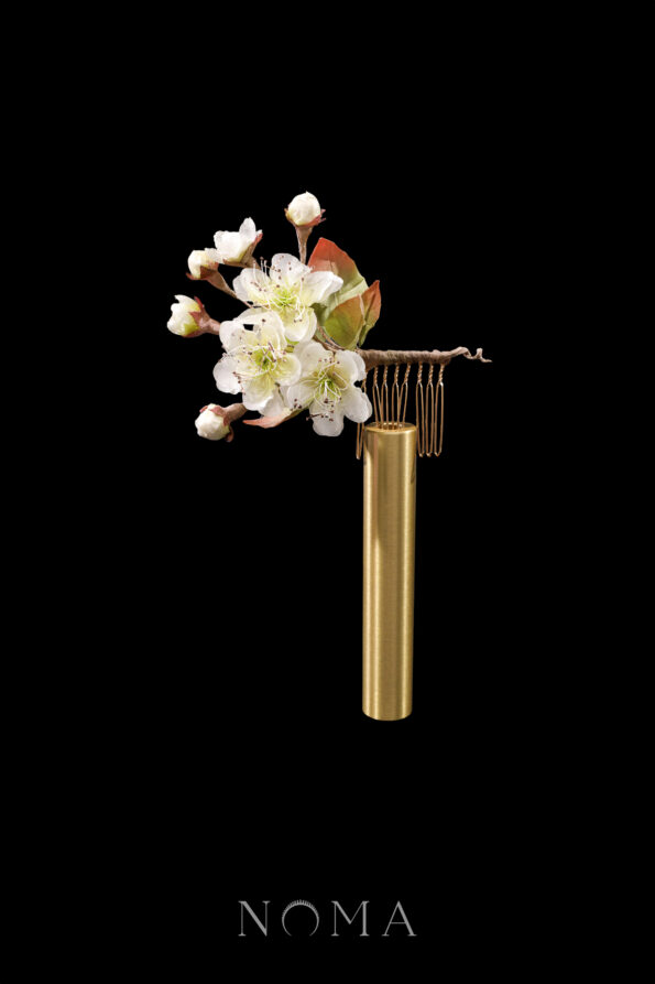 FLR-202300003-SS-Fresh-Buds-Garden-Haircomb-Gold-Yellow