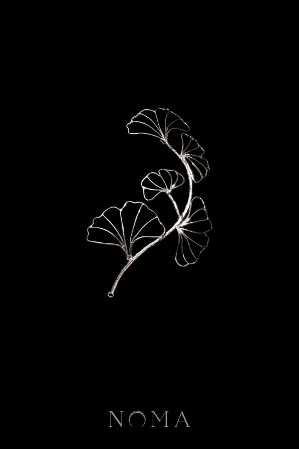 925-202300027-Ginkgo-Branches-Side-HairvineBrooch-Rhodium-White-Gold-Right