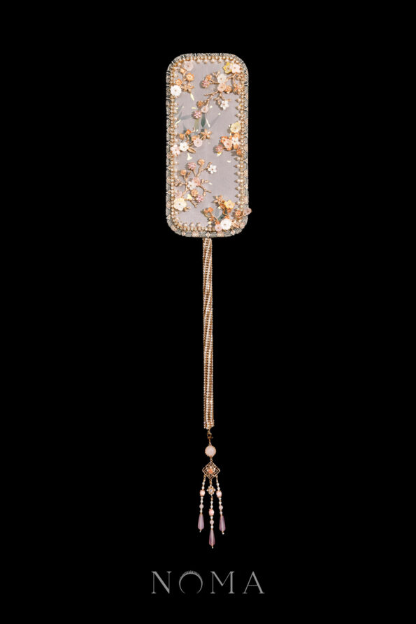 CHN-202300151-Whimsical-Floral-Blossom-Fan-Gold-Pink