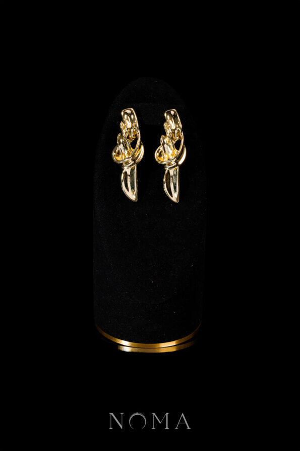 925-202400003-Twisting-Knot-Earrings-18k-Yellow-Gold