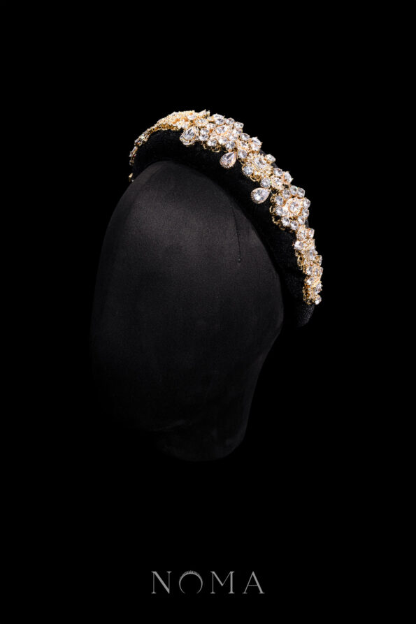 ACC-202300115-Decorated-Velvet-Padded-Headband-Gold-Black-1