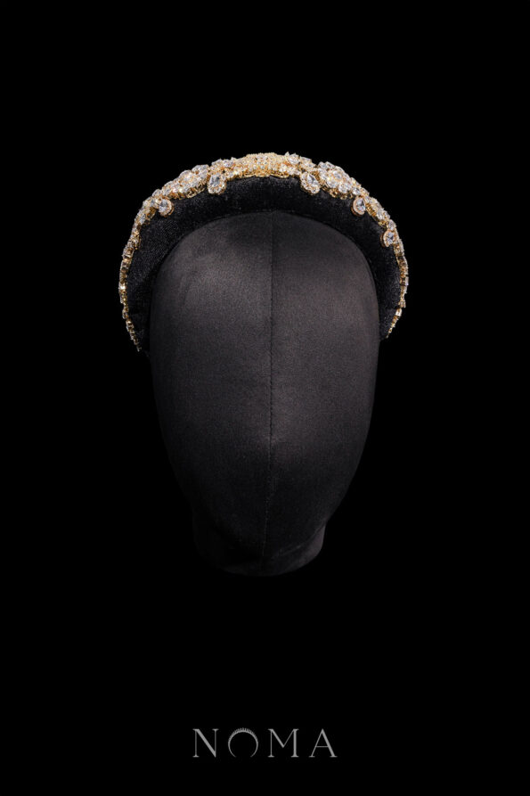 ACC-202300115-Decorated-Velvet-Padded-Headband-Gold-Black-2