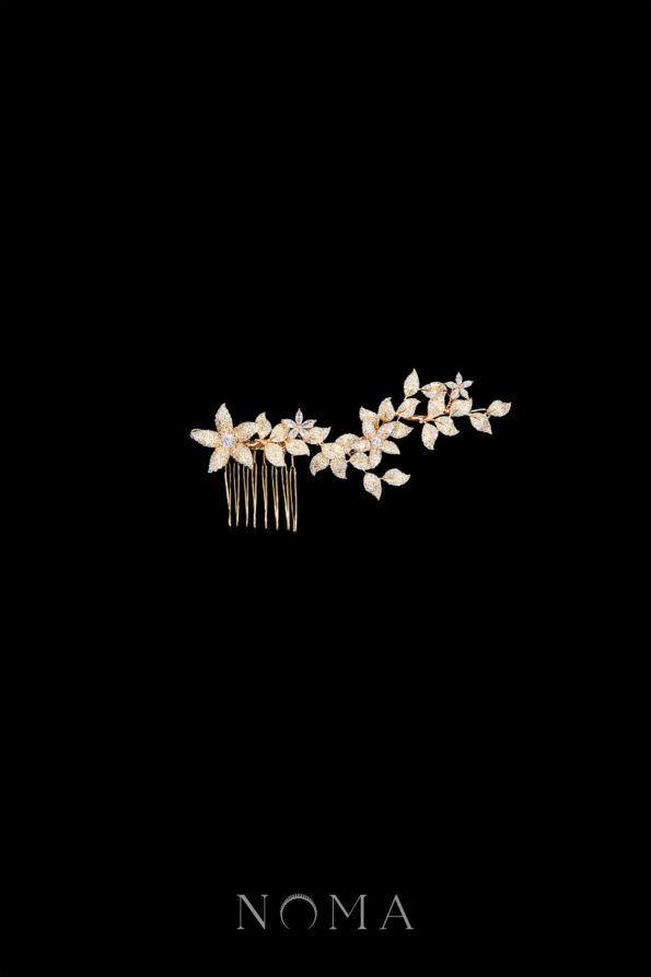 ACC-202400002-Paved-Flower-Twigs-Side-Hairvine-Gold-Left-2