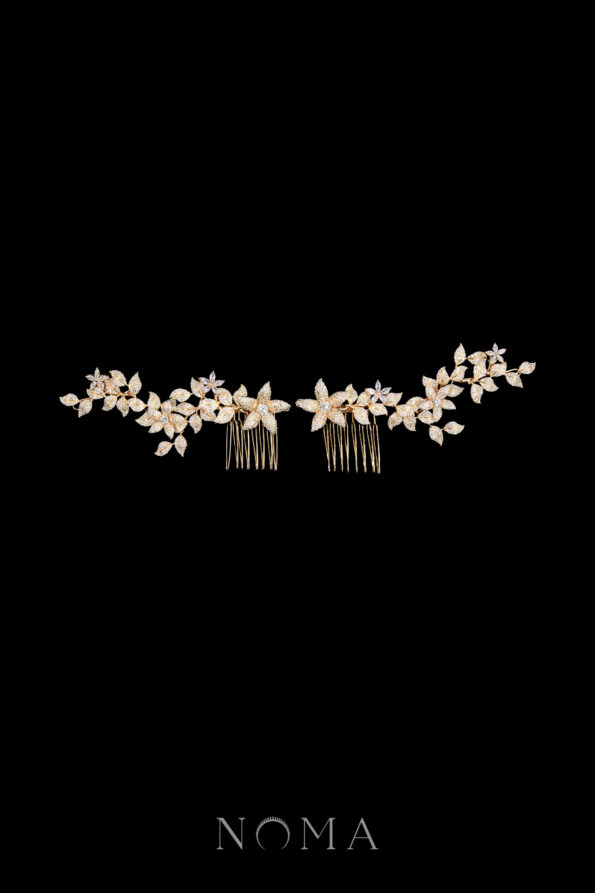 ACC-202400004-Paved-Flower-Twigs-Side-Hairvine-Pair-Gold-1-pair-2