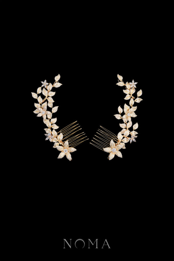 ACC-202400004-Paved-Flower-Twigs-Side-Hairvine-Pair-Gold-1-pair