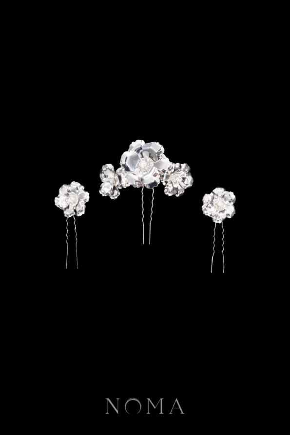 ACC-202400078-Glitzy-Petals-Hairpin-Set-Silver-3-pcs