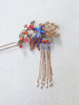 CHN-202100106-Colorful-Flying-Phoenix-Blossom-Pagoda-Hairpin-Gold