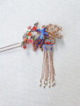 CHN-202100106-Colorful-Flying-Phoenix-Blossom-Pagoda-Hairpin-Gold