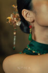 CHN-202200013-Red-Floral-Teardrop-Jade-Earrings-Gold-Jade