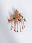 CHN-202200074-Double-Pagoda-Side-Haircomb-Pair-Gold-Red-1-pair