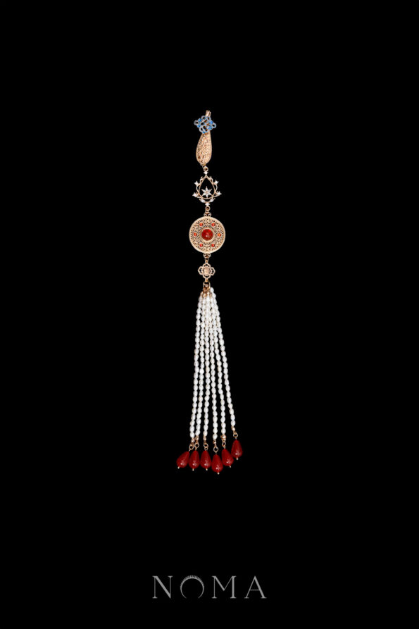 CHN-202400034-Ornamental-Pendant-Tassel-Gold-Red