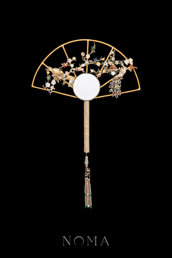 CHN-202400059-Ikebana-Treasure-Electric-Fan-Gold