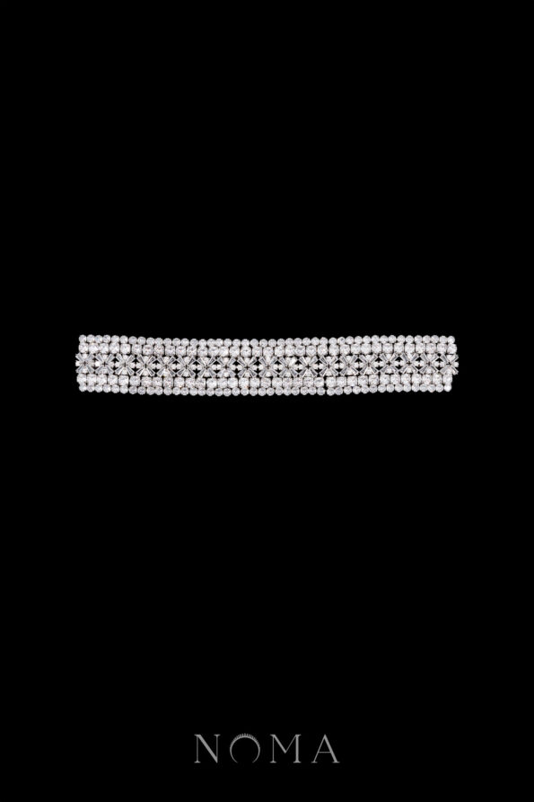 DJW-202300005-Shining-Geometrically-Hairpin-Rhodium-White-Gold-1