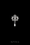 DJW-202400026-Leaf-Baroque-Drop-Pearl-Brooch-Rhodium-White-Gold-White-Pearl