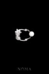 DJW-202400033-Deconstructed-Pearl-Hairclip-Rhodium-White-Gold-White-Pearl