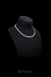 DJW-202400034-Round-Paved-Double-Dot-Choker-Rhodium-White-Gold